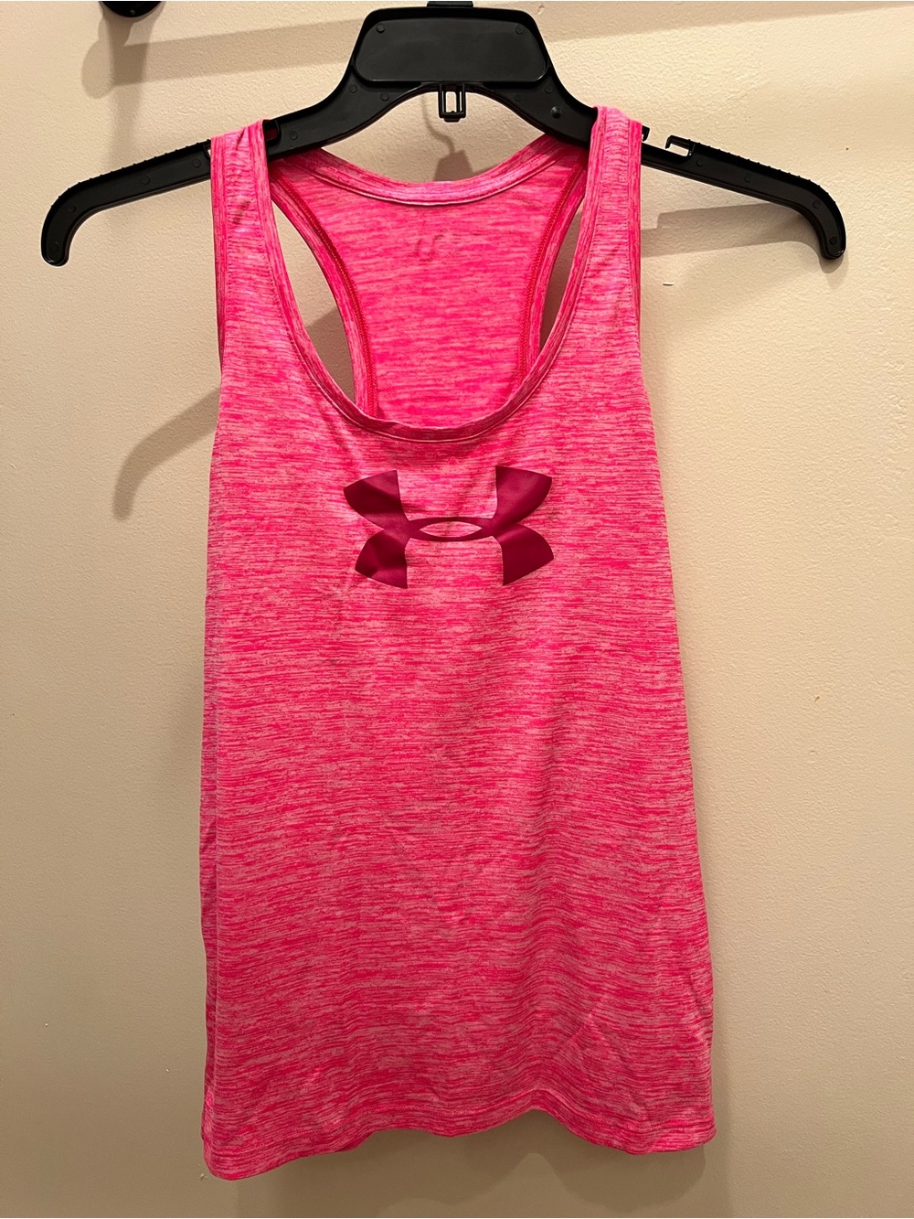 Under Armour Hot Pink Marled Racerback Tank